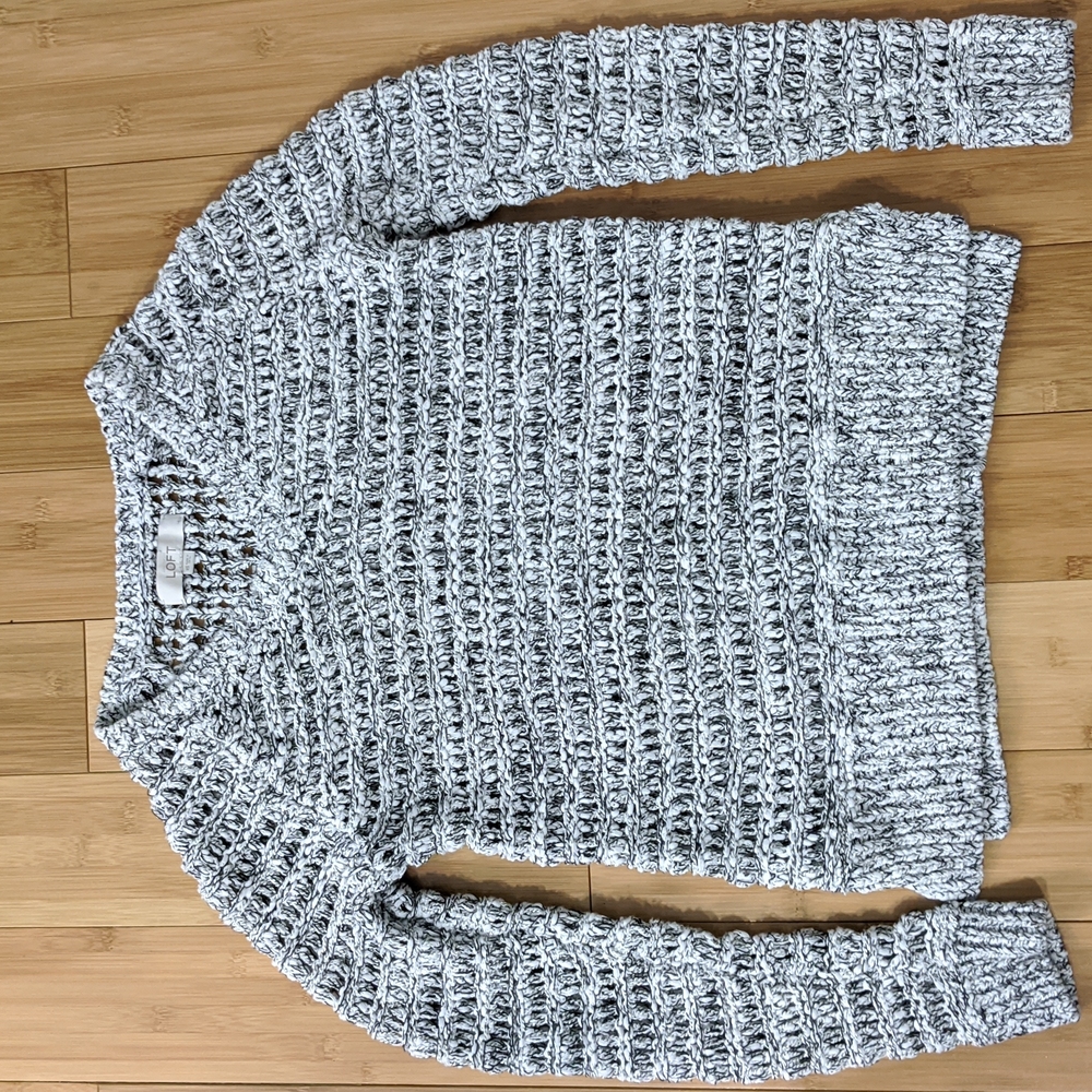 BOGO LOFT open weave chunky sweater size XS